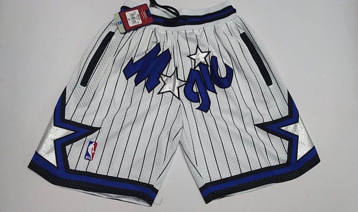 2020 Men NBA Orlando Magic white shorts->orlando magic->NBA Jersey